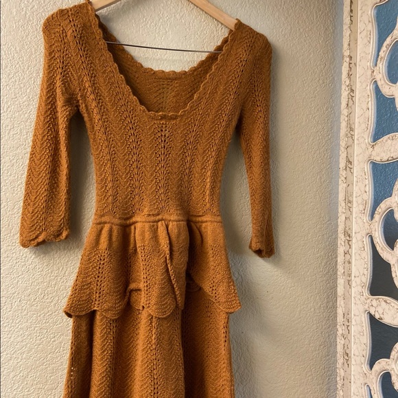 KNITTED & KNOTTED|Orange Dress|Knit Clothing|Trend - Picture 3 of 4